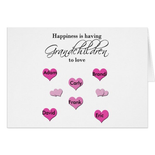 Happiness is Having Grandchildren to Love (Front Horizontal)