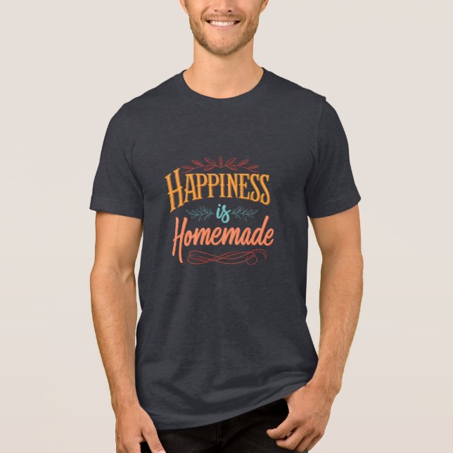 Happiness is Homemade - Bella+Canvas Tri-Blend T-S Tri-Blend Shirt (Front)