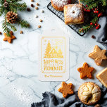 Happiness Is Homemade Christmas Holiday Foil Gift Tags<br><div class="desc">Wrap your homemade gifts in warmth and sparkle with this customizable “Happiness Is Homemade” foil gift tag. Featuring a charming winter cottage illustration with your family name below, this tag is available in shimmering gold or silver foil for a luxurious holiday touch. Perfect for baked goods, festive crafts, hostess gifts,...</div>