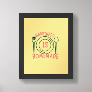 Happiness Is Homemade – Cozy Kitchen Art Framed Art