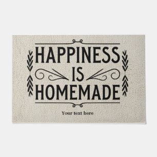 Happiness is homemade doormat
