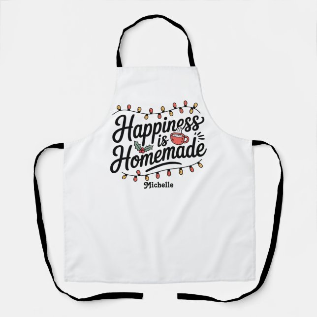 Happiness Is Homemade Holiday Baking Apron (Front)