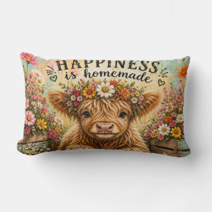 Happiness is Homemade Lumbar Pillow