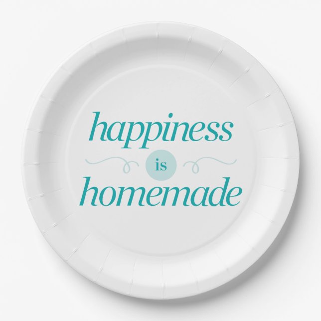 Happiness is Homemade Paper Plates (Front)