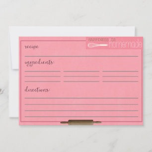 Happiness Is Homemade Recipe Cards