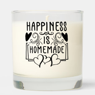 Happiness Is Homemade Rustic Kitchen Quote Design Scented Candle
