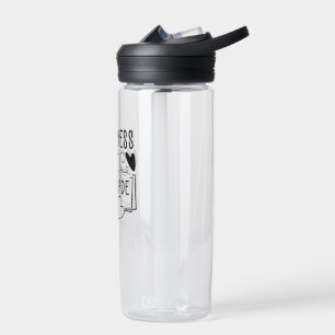 Happiness Is Homemade Rustic Kitchen Quote Design Water Bottle