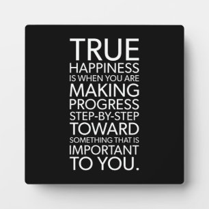 Happiness Is Making Progress, Gym, Hustle, Success Plaque