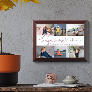 Happiness is   Mommy 6 Photo Collage Photo Frame Award Plaque