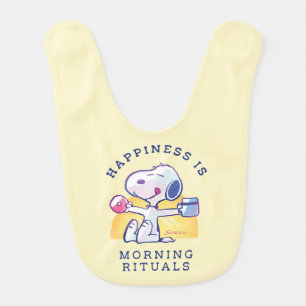 Happiness is Morning Rituals Baby Bib