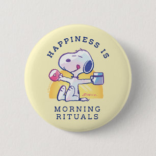 Happiness is Morning Rituals Button