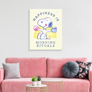 Happiness is Morning Rituals Canvas Print