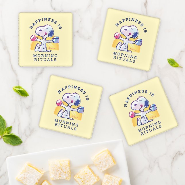 Happiness is Morning Rituals Coaster Set (In Situ)