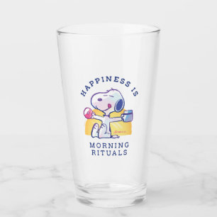 Happiness is Morning Rituals Glass