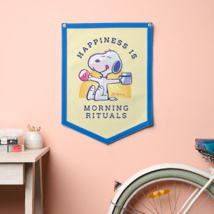 Happiness is Morning Rituals Pennant