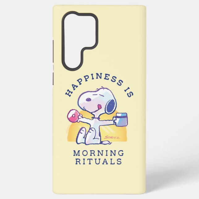 Happiness is Morning Rituals Samsung Galaxy Case (Back)