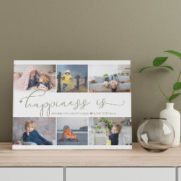Happiness is | Nana 6 Photo Collage Faux Canvas Print