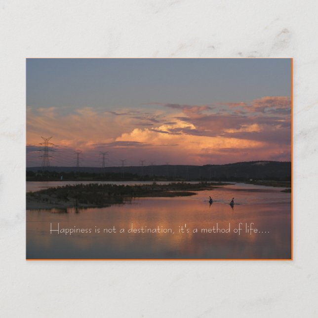 Happiness is not a destination, it's ... postcard (Front)