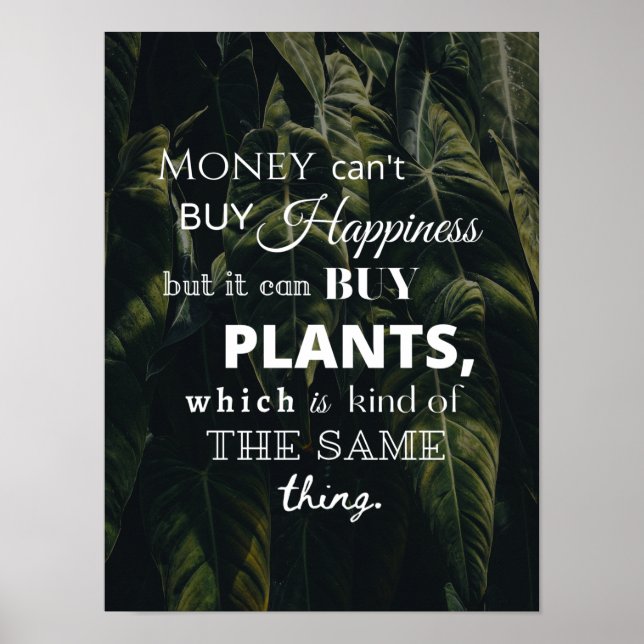 Happiness Is Plants Poster (Front)