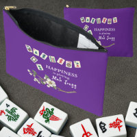 Happiness is playing Mah Jongg w/ the Girls Purple