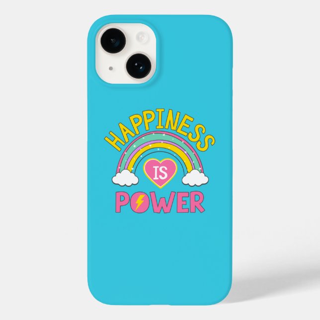 Happiness is Power Rainbow Case-Mate iPhone Case (Back)
