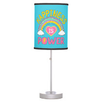 Happiness is Power Rainbow Table Lamp