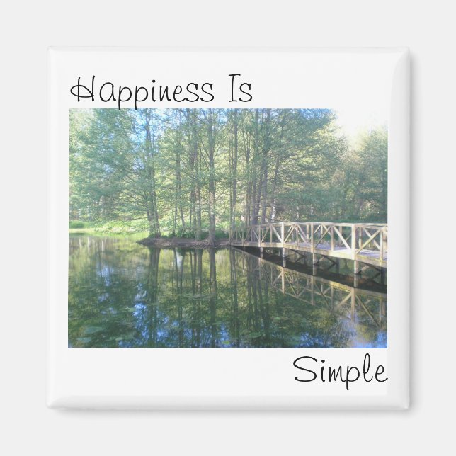 Happiness is simple magnet (Front)