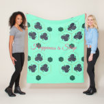 Happiness Is Sleep Custom Text  Template Blanket at Zazzle