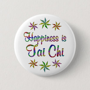 Happiness is Tai Chi Button