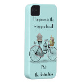 Happiness is the way you travel iphone 4 covers (Back/Right)