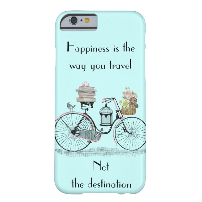 Happiness is the way you travel iPhone 6 case cove (Back)