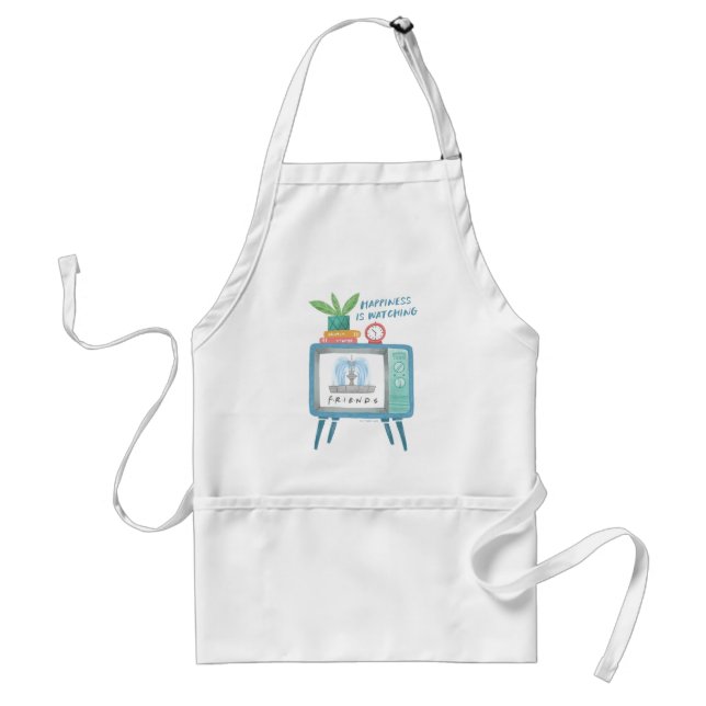 Happiness is watching FRIENDS™ Adult Apron (Front)