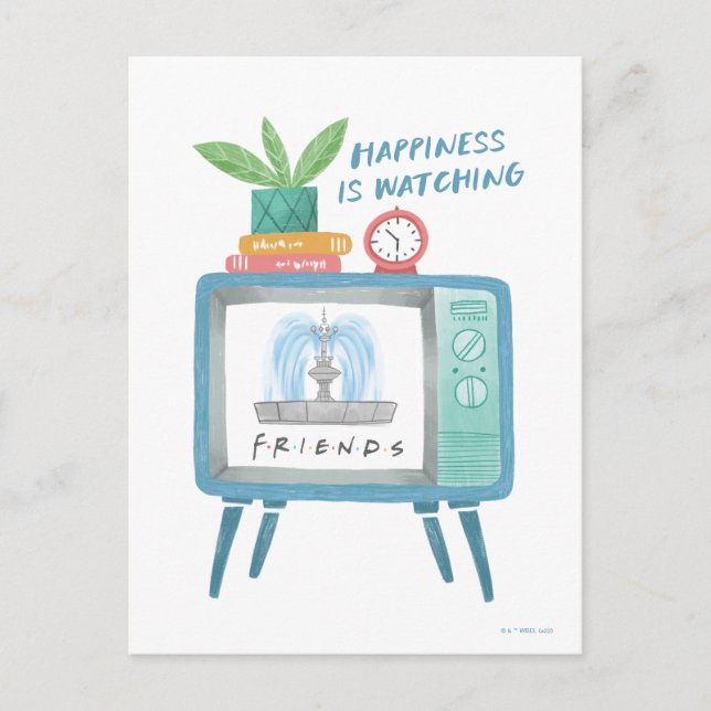 Happiness is watching FRIENDS™ Postcard (Front)