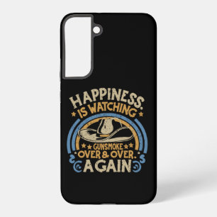 Happiness Is Watching Gunsmoke Funny Cowboy Hat Samsung Galaxy S22+ Case