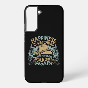Happiness Is Watching Gunsmoke Funny Cowboy Hat Samsung Galaxy S22+ Case