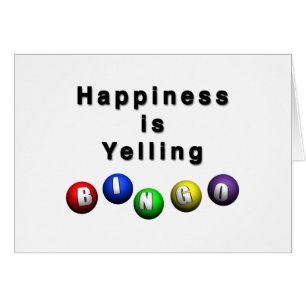 Happiness Is Yelling BINGO Cards