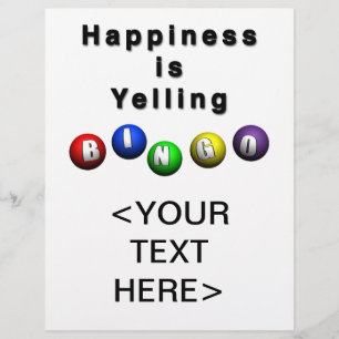 Happiness Is Yelling BINGO Flyer