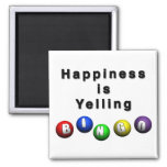 Happiness Is Yelling Bingo Magnet at Zazzle