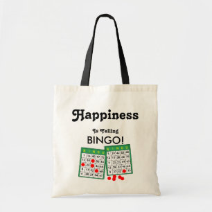 Happiness is Yelling Bingo Players Fun Bingo Bag
