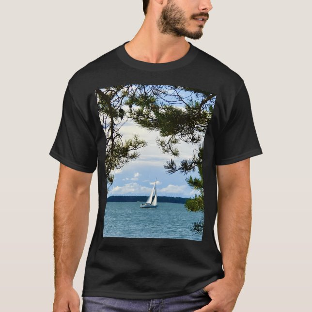 Happiness Journal Sailboat T-Shirt (Front)