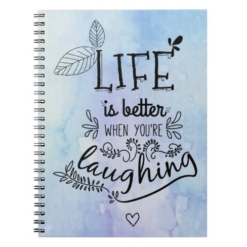 Happiness Life Quote Dreams Attitude Motivational Notebook
