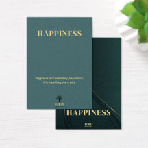 Happiness Meaningful Bracelet Jewelry Display Card