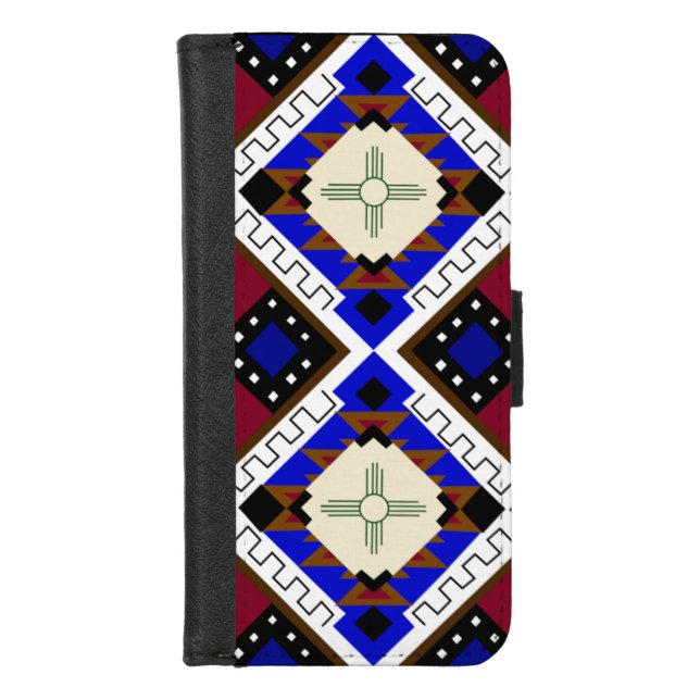 Happiness Native American Zia Wallet Phone Case (Front)