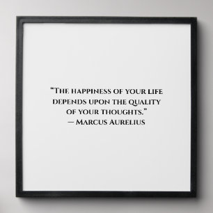 Happiness of Your Life — Marcus Aurelius Wall Tile