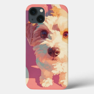 Happiness on four paws a cute dog iPhone 13 case
