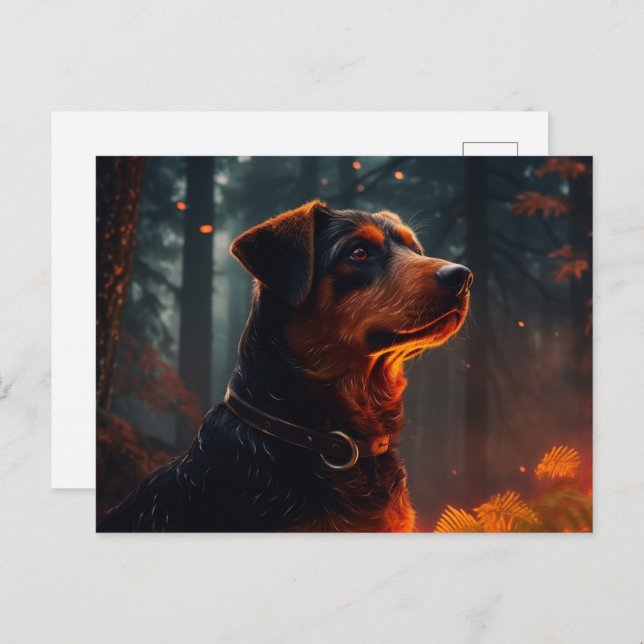 Happiness on Four Paws Postcard (Front/Back)