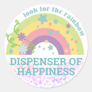 Happiness optimist employee recognition stickers