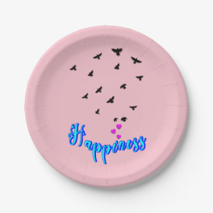 Happiness Paper Plates