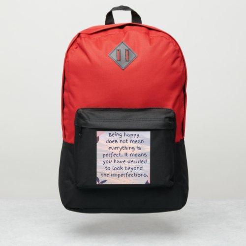 Happiness Perspective Looking Beyond Imperfection Port Authority Backpack