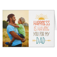 Happiness | Photo Father's Day Card
